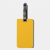 Solid Saffron Yellow / Gold Bagagelabel (Achterkant verticaal)