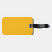 Solid Saffron Yellow / Gold Bagagelabel (Achterkant horizontaal)