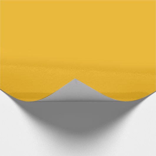 Solid Saffron Yellow / Gold Cadeaupapier (Hoek)
