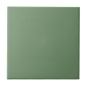 Solid Sage Green Ceramic Tile Tegeltje