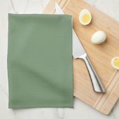Solid Sage Green Kitchen Towel Theedoek (Quarter Fold)