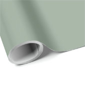 Solid Sage Green Matte Gift Wrap Paper Cadeaupapier (Rol Hoek)