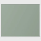 Solid Sage Green Matte Gift Wrap Paper Cadeaupapier (Vlak)