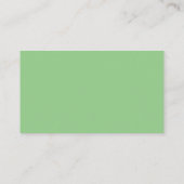 Solid Sage Green-minimalistische Visitekaartjes (Achterkant)