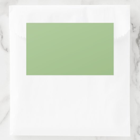 Solid Sage Green Rectangle Stickers (Tas)