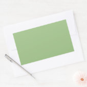 Solid Sage Green Rectangle Stickers (Envelop)
