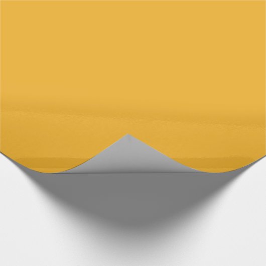 Solid School Colors - Gold Cadeaupapier (Hoek)