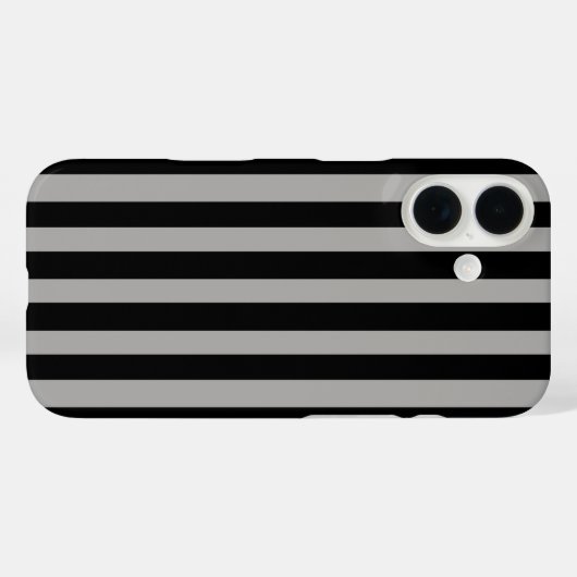 Solid Silver Case-Mate iPhone Case (Achterkant (horizontaal))