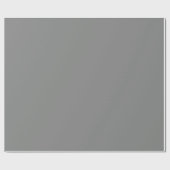 Solid Silver Grey Block Color Cadeaupapier (Vlak)