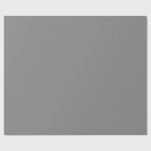 Solid Silver Grey Block Color Cadeaupapier (Vlak)