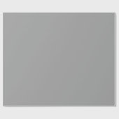 Solid Silver Grey Block Color Cadeaupapier (Vlak)