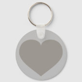 Solid Silver Heart Keychain (Voorkant)