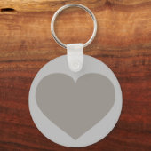 Solid Silver Heart Keychain (Voorkant)