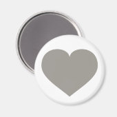 Solid Silver Heart Magneet (Voorkant / Achterkant)