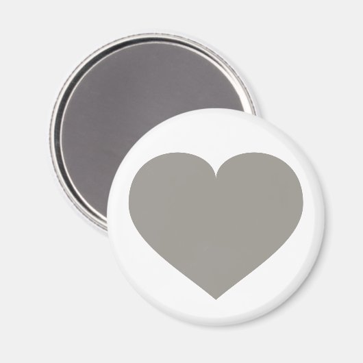 Solid Silver Heart Magneet (Voorkant / Achterkant)