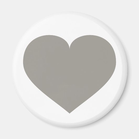 Solid Silver Heart Magneet (Voorkant)