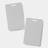 Solid Silver Name Badge Slank en minimaal ontwerp (Voor- en achterkant)