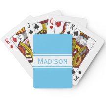 Solid Sky Blue White Stripes Modern Name