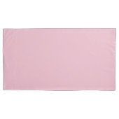 Solid Soft Blush Pink Kussensloop (Voorkant-Links)