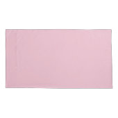 Solid Soft Blush Pink Kussensloop (Achterkant-Links)