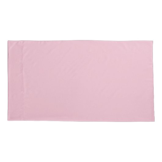 Solid Soft Blush Pink Kussensloop (Achterkant-Links)