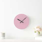Solid Soft Blush Pink Wall Clock Ronde Klok (Huis)