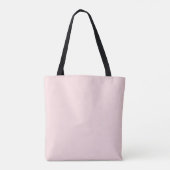 Solid Soft Light Pastel Beige Pink Color  Tote Bag (Achterkant)