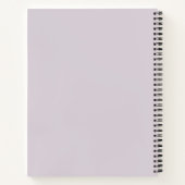 Solid Soft Light Pastel Lavender Purple Color Notitieboek (Achterkant)