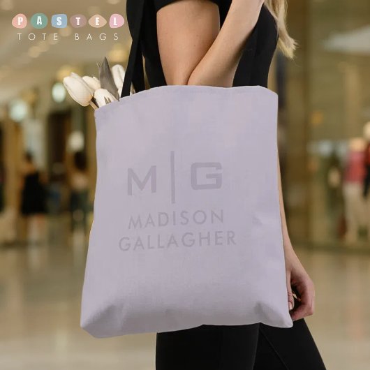Solid Soft Light Pastel Lavender Purple Color Tote Bag