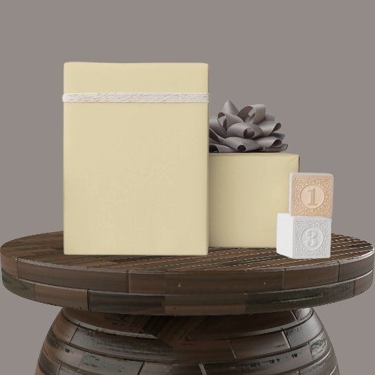 Solid Soft Light Pastel Lemon Yellow Kleur Cadeaupapier