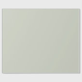 Solid Soft Light Pastel Misty Sage Green Kleur Cadeaupapier (Vlak)