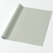 Solid Soft Light Pastel Misty Sage Green Kleur Cadeaupapier (Uitgerold)