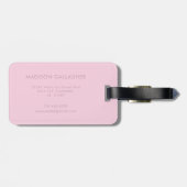 Solid Soft Light Pastel Orchid Pink Color Bagagelabel (Achterkant horizontaal)