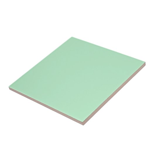 Solid Soft Mint Green Tile Tegeltje (Zijkant)