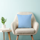 Solid soft pastel perrywinkel blue pillow kussen (Stoel)