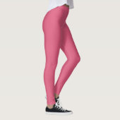 Solid Soft Pastel Pink Leggings Minimalist Athleis (Rechts)