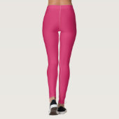 Solid Soft Pastel Pink Leggings Minimalist Athleis (Achterkant)