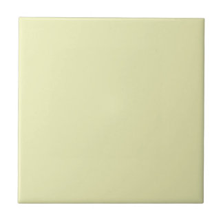 Solid Soft Pastel Yellow Tile Tegeltje