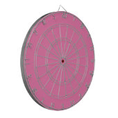 Solid soft pink dartbord (Voorkant Links)