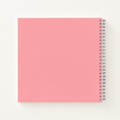 Solid soft pink notitieboek (Achterkant)
