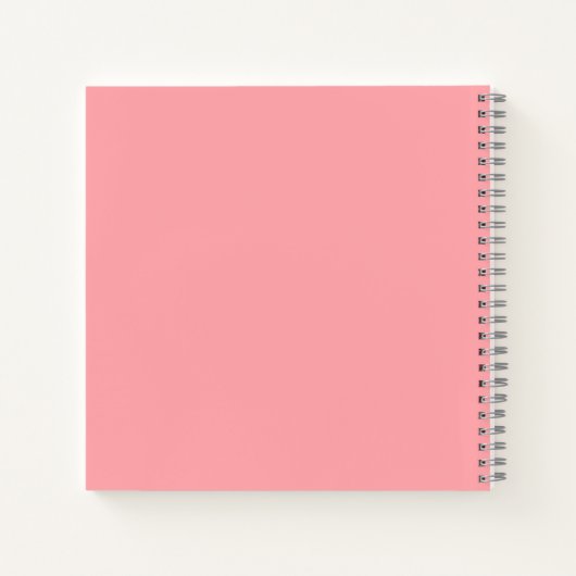 Solid soft pink notitieboek (Achterkant)