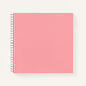 Solid soft pink notitieboek (Voorkant)