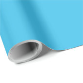 Solid soft sky blue cadeaupapier (Rol Hoek)