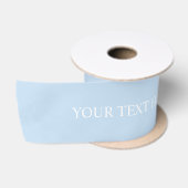Solid Soft sky Light Pastel Baby Blauw Wit Kleur Satijnen Lint (Spoel)