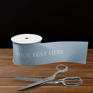 Solid Soft sky Light Pastel Baby Blauw Wit Kleur Satijnen Lint