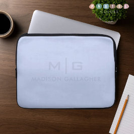 Solid Soft Sky Light Pastel Baby Blue Color Laptop Sleeve