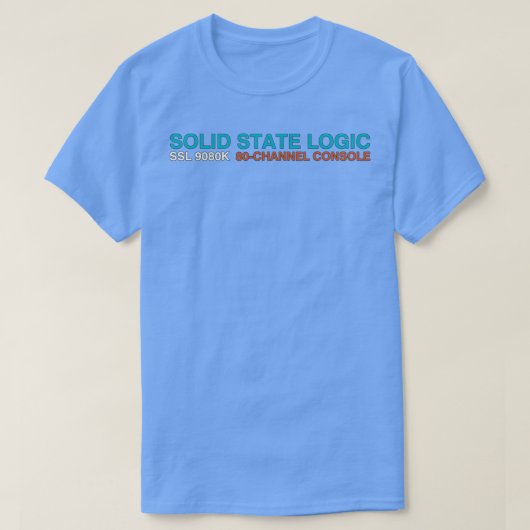Solid state logic kleurig t-shirt (Design voorkant)