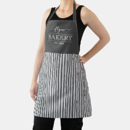 Solid Stripes Editable Color Personable Apron Schort