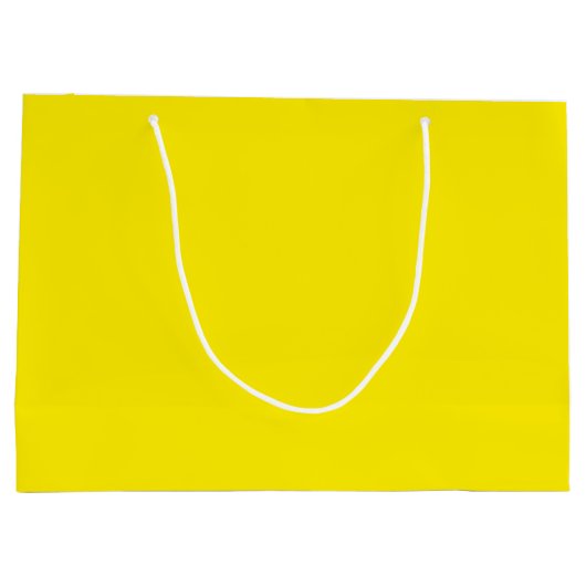 Solid Sunny Yellow Color Groot Cadeauzakje (Achterkant)