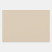 Solid Tan Solid Color Inpakpapier Vel (Voorkant 3)